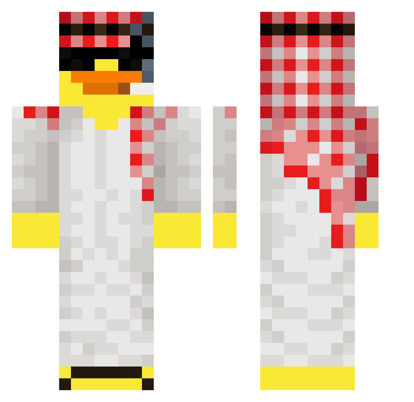 _BinSalman Minecraft skin, front and back view