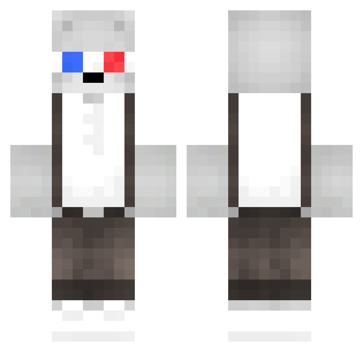 Kotbiene Minecraft skin, front and back view