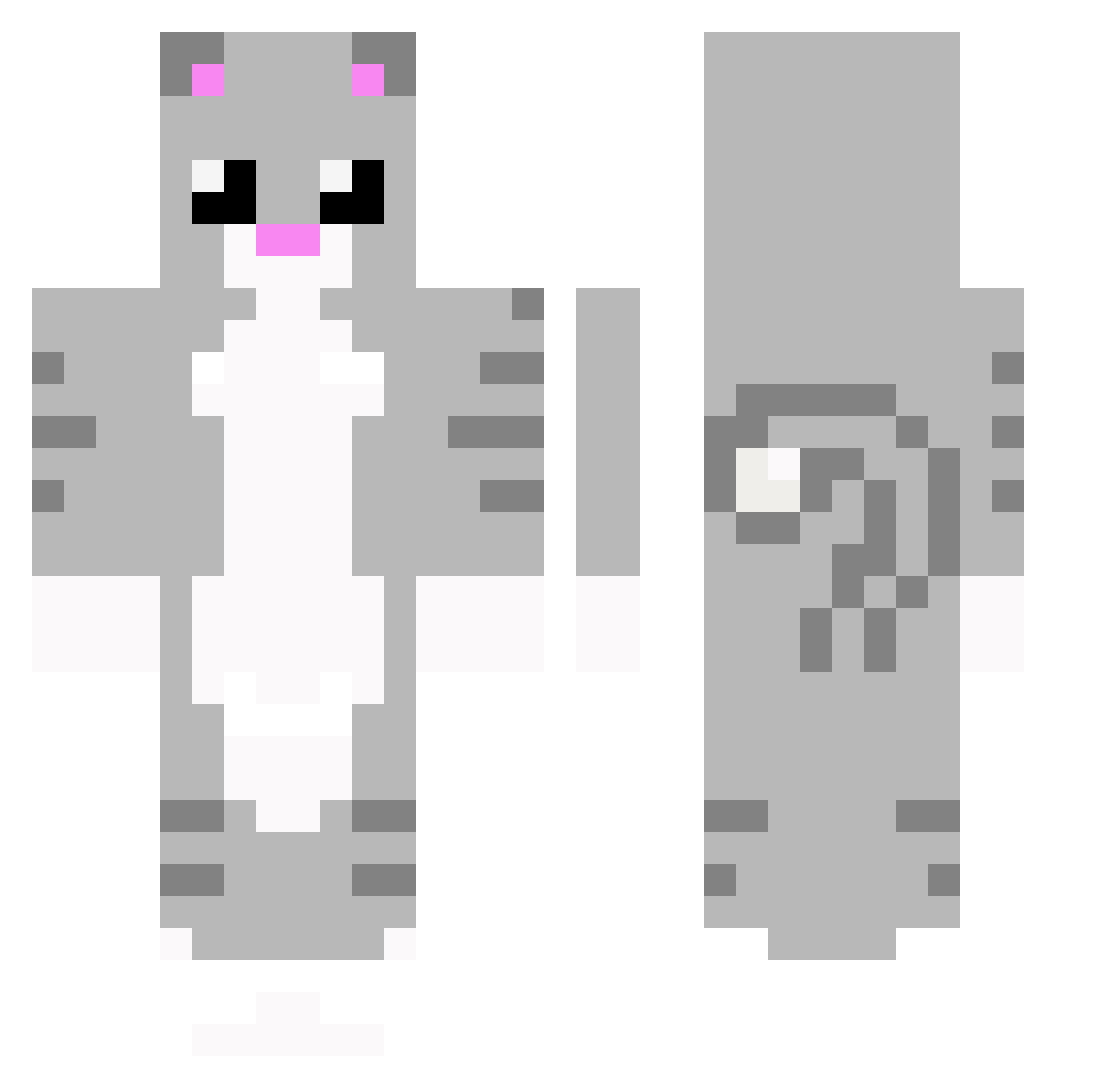 Dongrichan Minecraft skin, front and back view