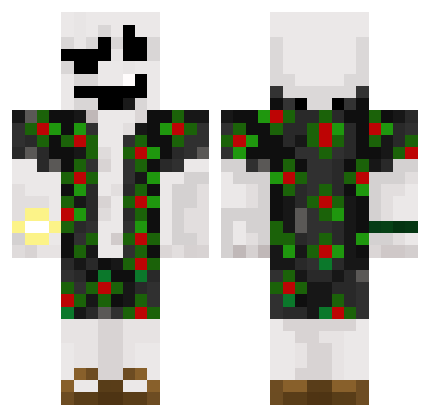 sigma9_11 Minecraft skin, front and back view
