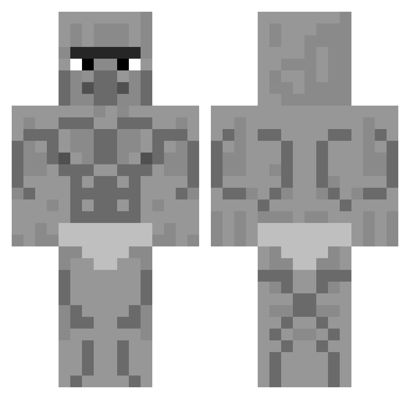 clars205 Minecraft skin, front and back view