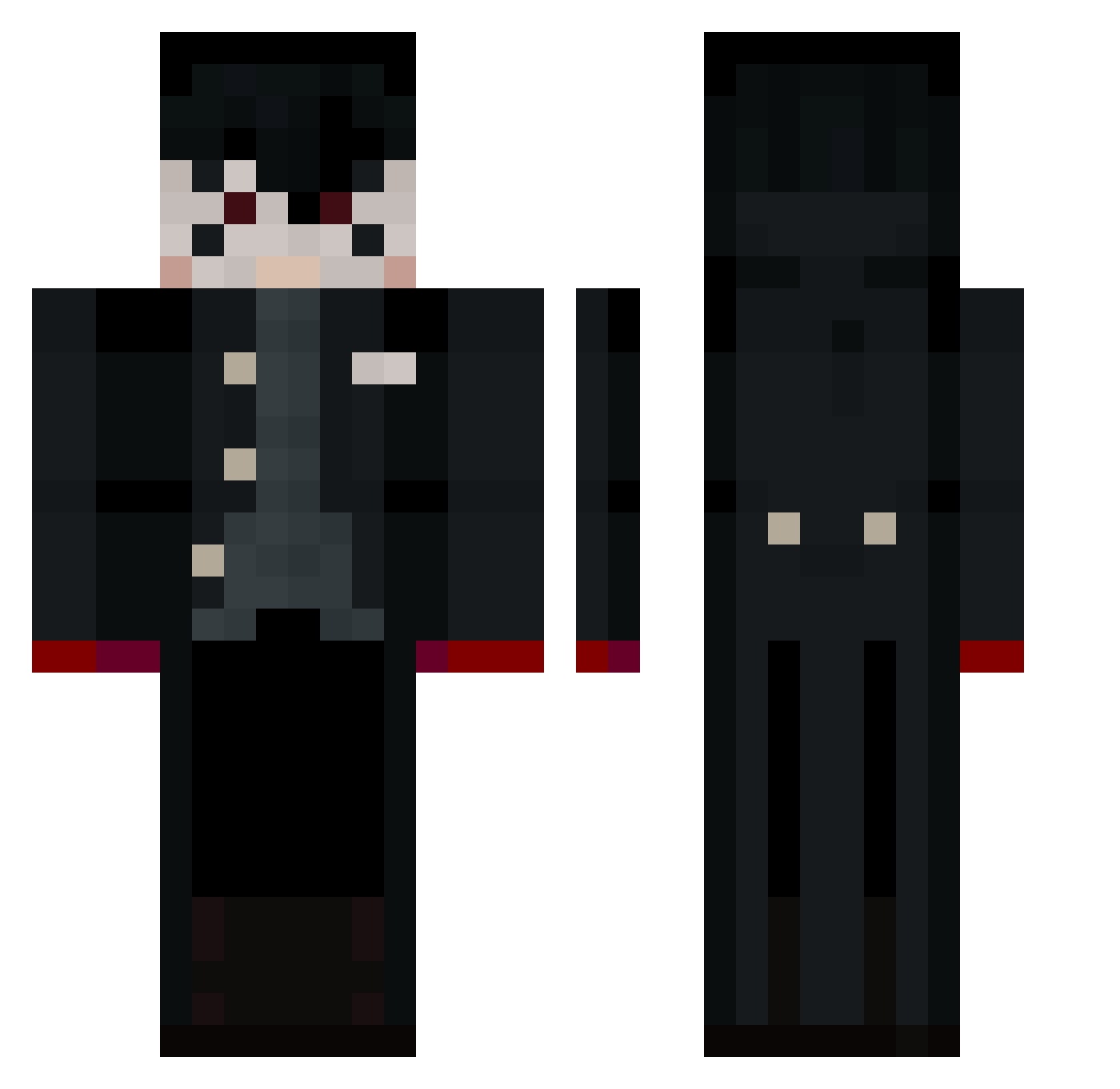 Holy_Knight73 Minecraft skin, front and back view