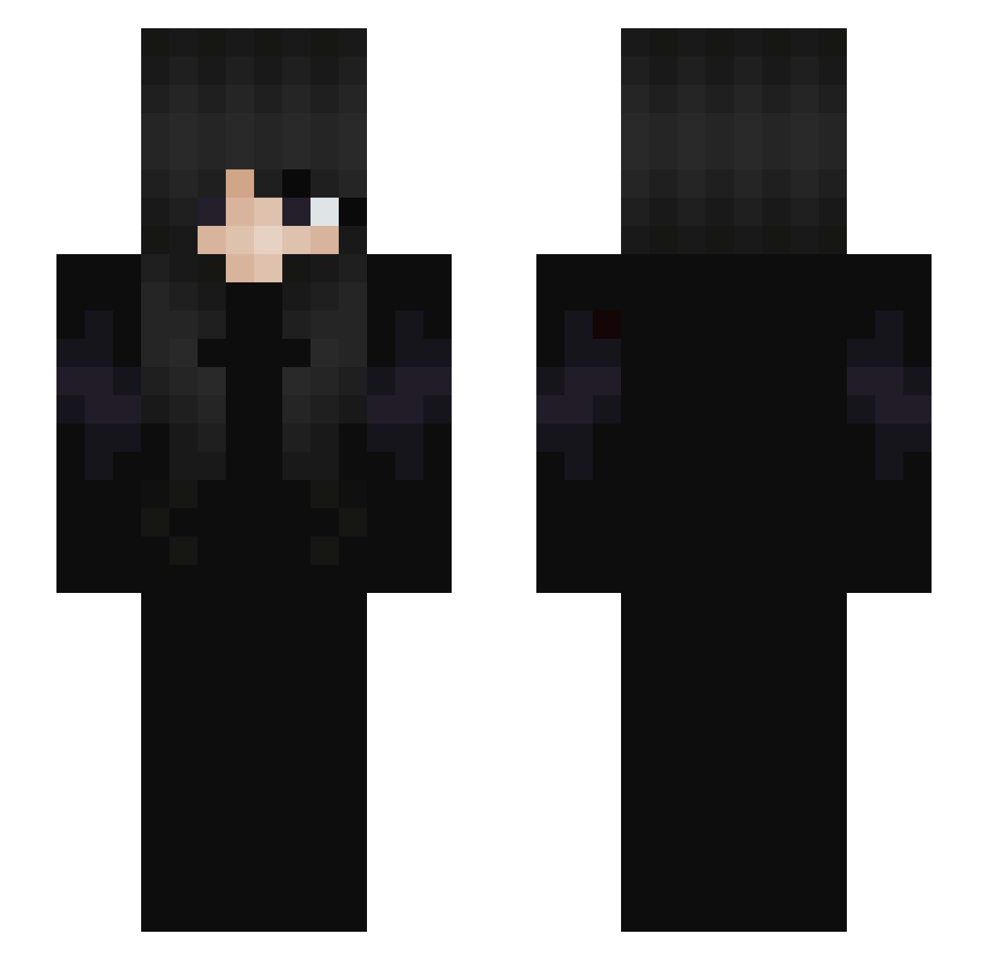 GamerGirlmarie99 Minecraft skin, front and back view