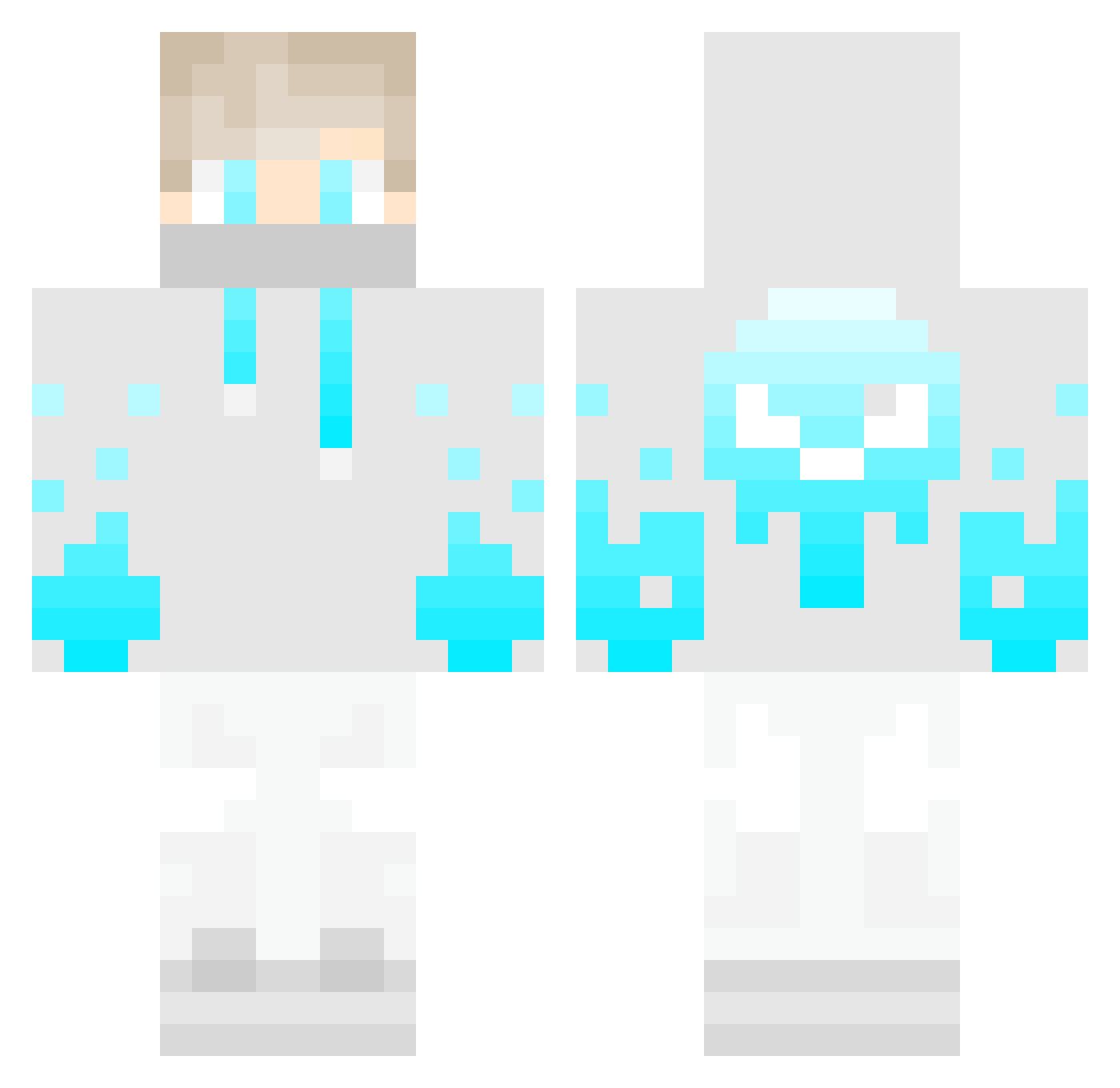 Jonylin1009 Minecraft skin, front and back view
