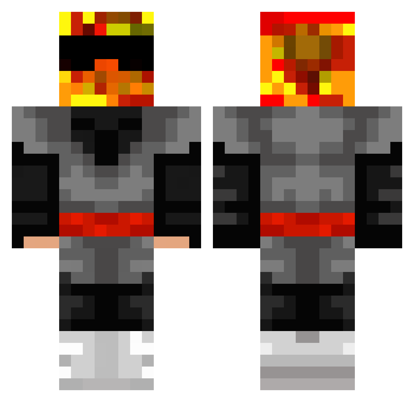 _pprt Minecraft skin, front and back view