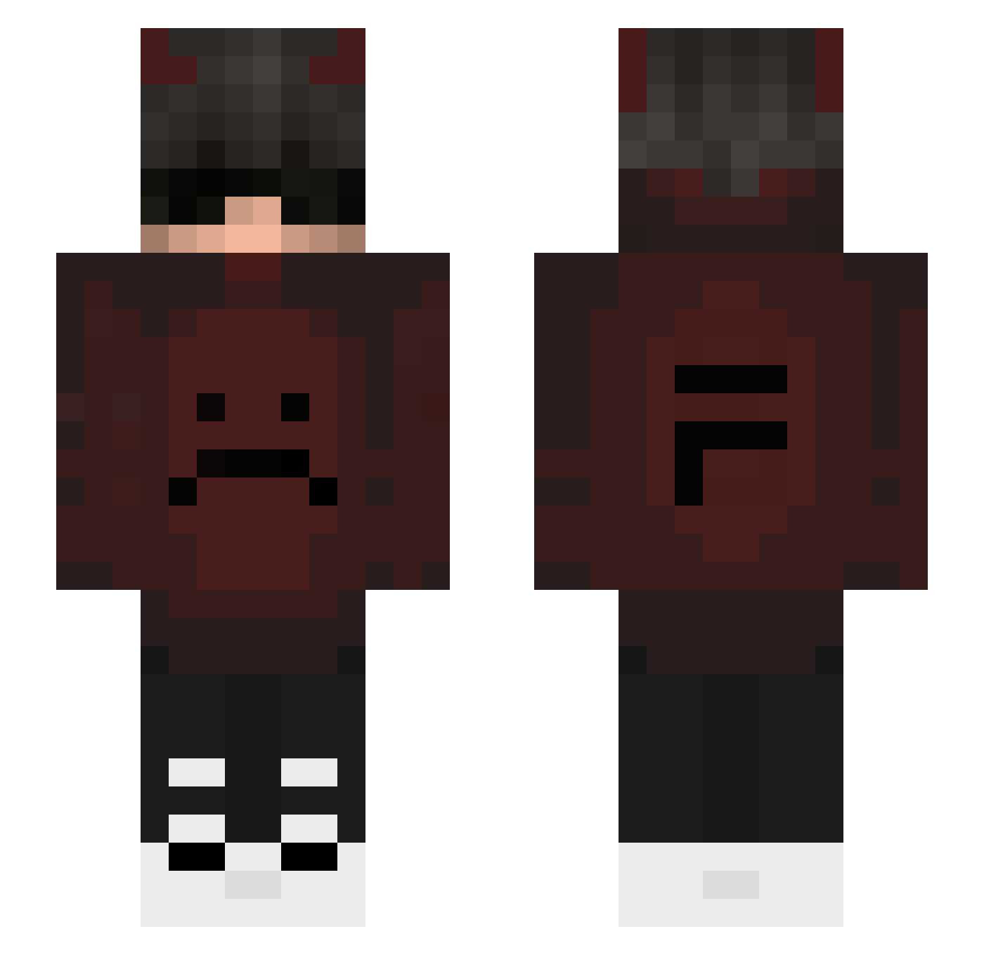 Du_HastNrwVerbot Minecraft skin, front and back view
