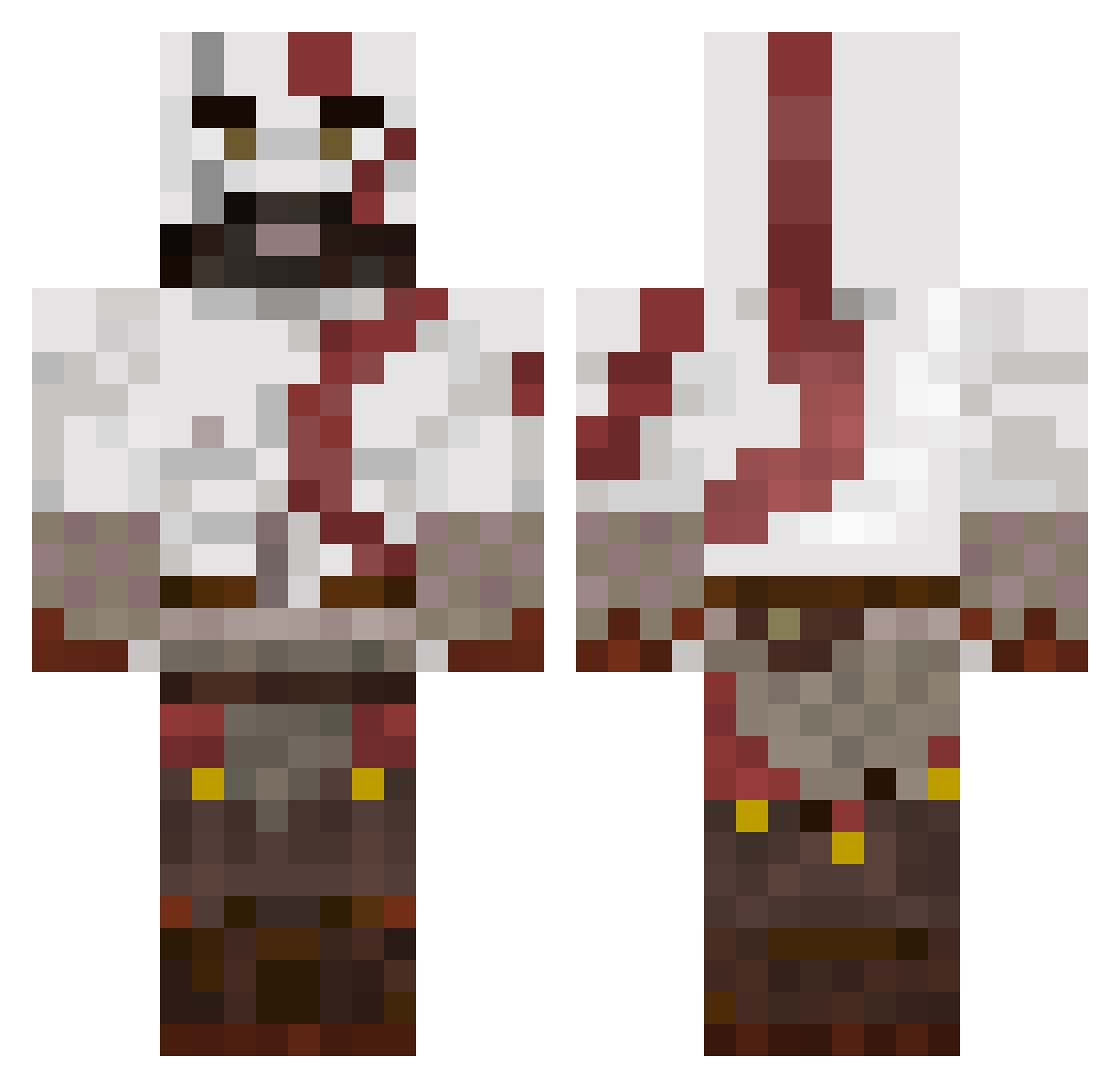 Chapaboi97 Minecraft skin, front and back view