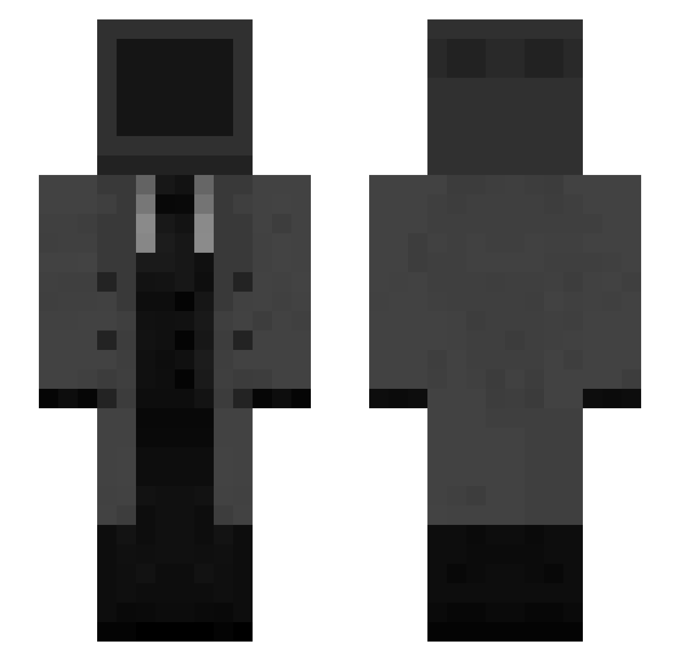 A1EX242 Minecraft skin, front and back view