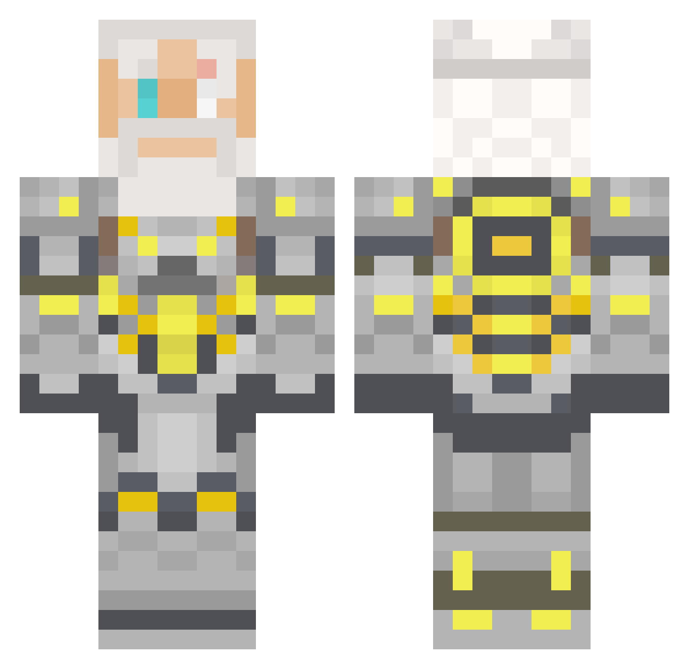 Nenixus Minecraft skin, front and back view