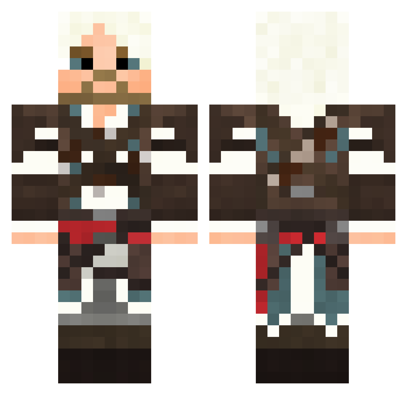 Annatar145 Minecraft skin, front and back view