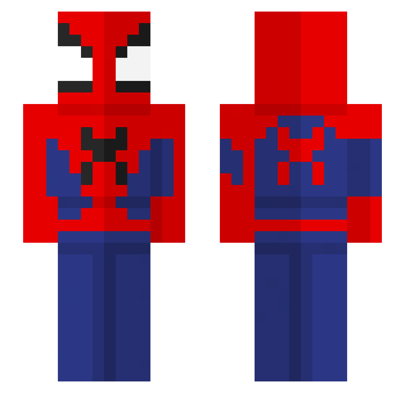 SANCHOB6 Minecraft skin, front and back view