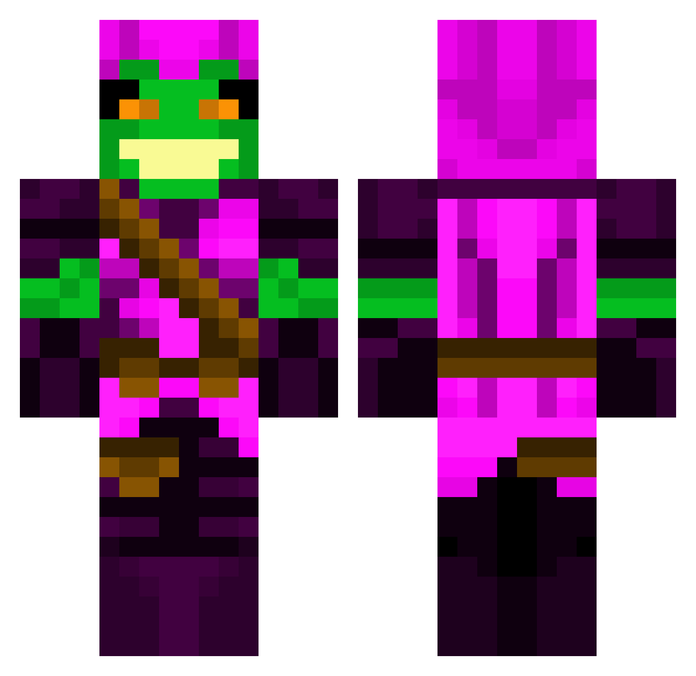 tjamieson5598 Minecraft skin, front and back view