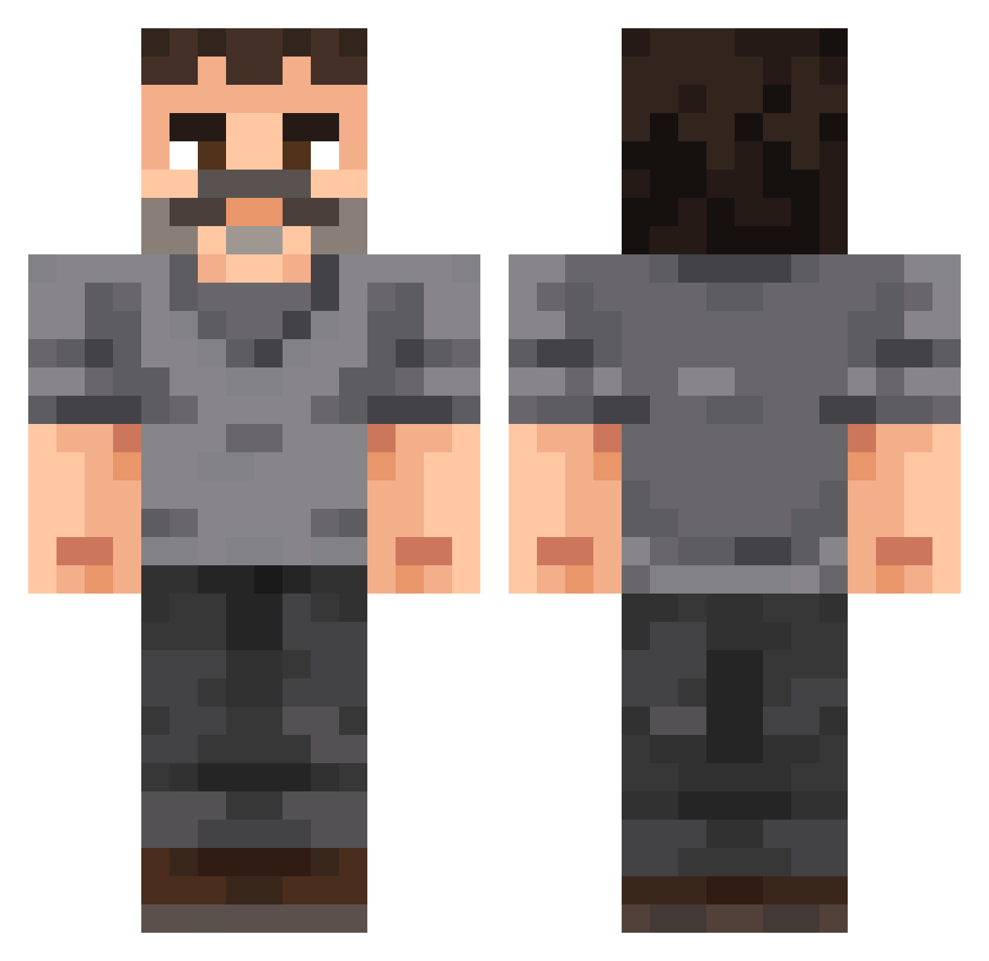 EfeArsln_0 Minecraft skin, front and back view