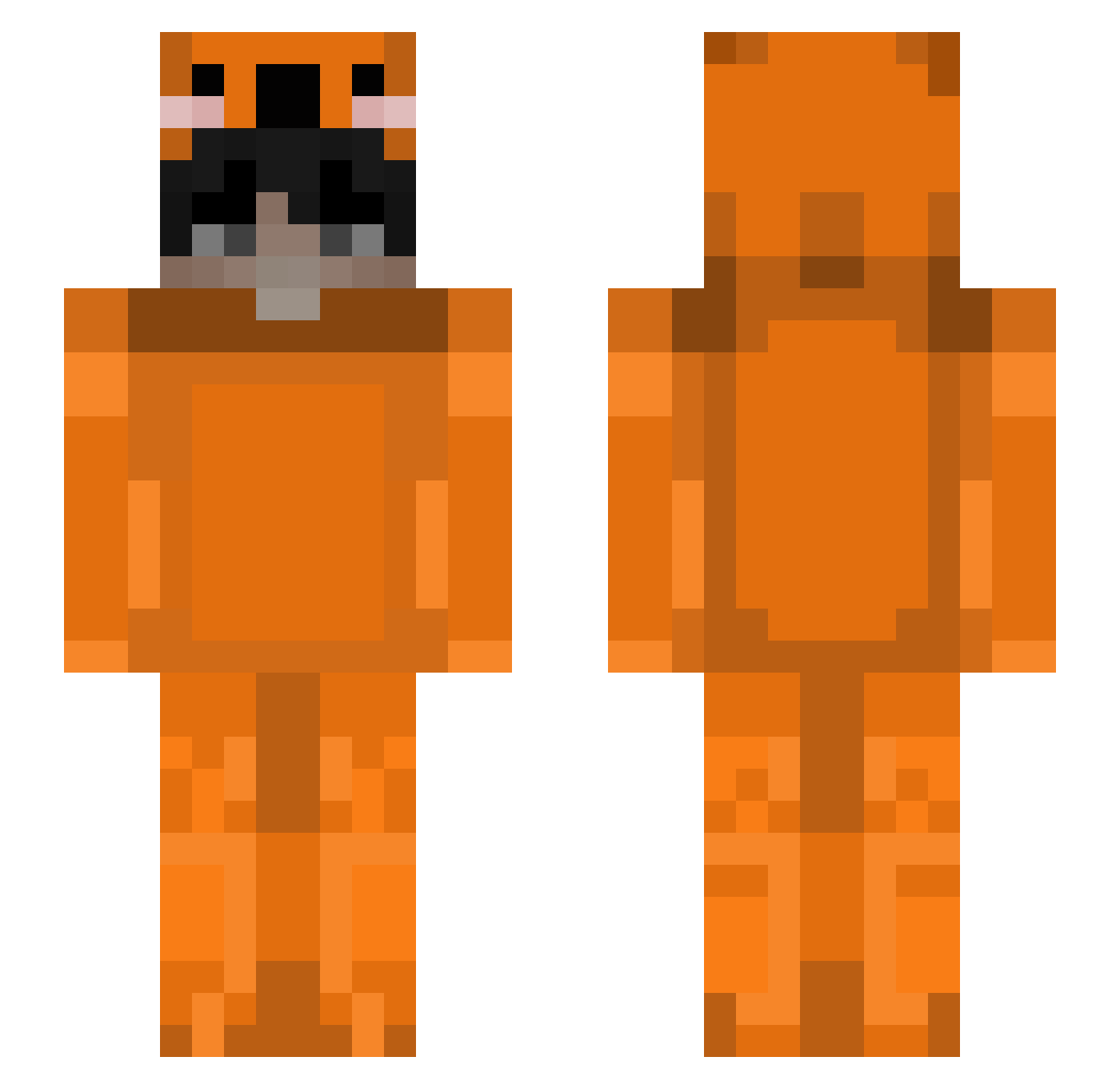 Azo_4 Minecraft skin, front and back view