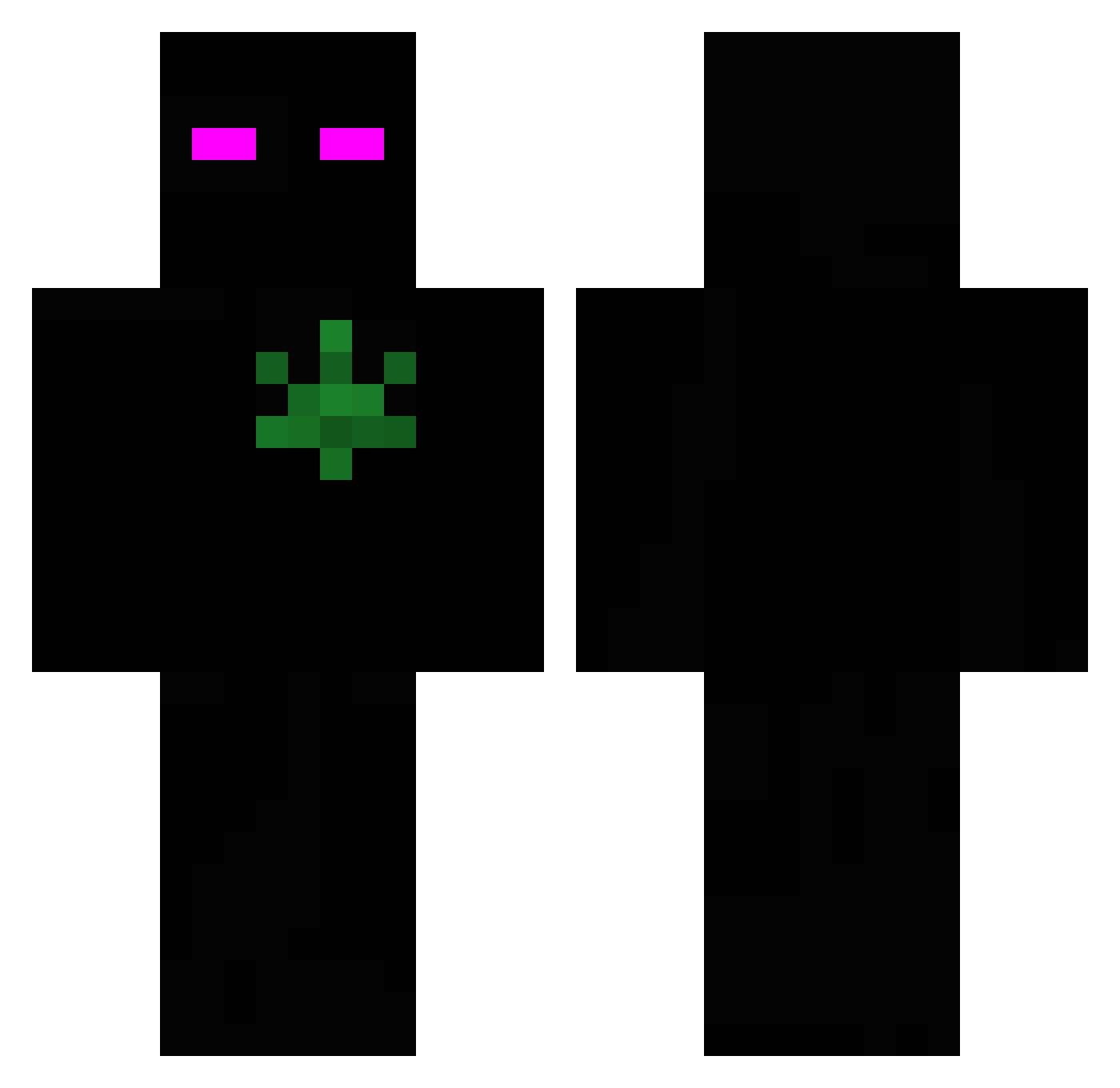 _DogOne Minecraft skin, front and back view