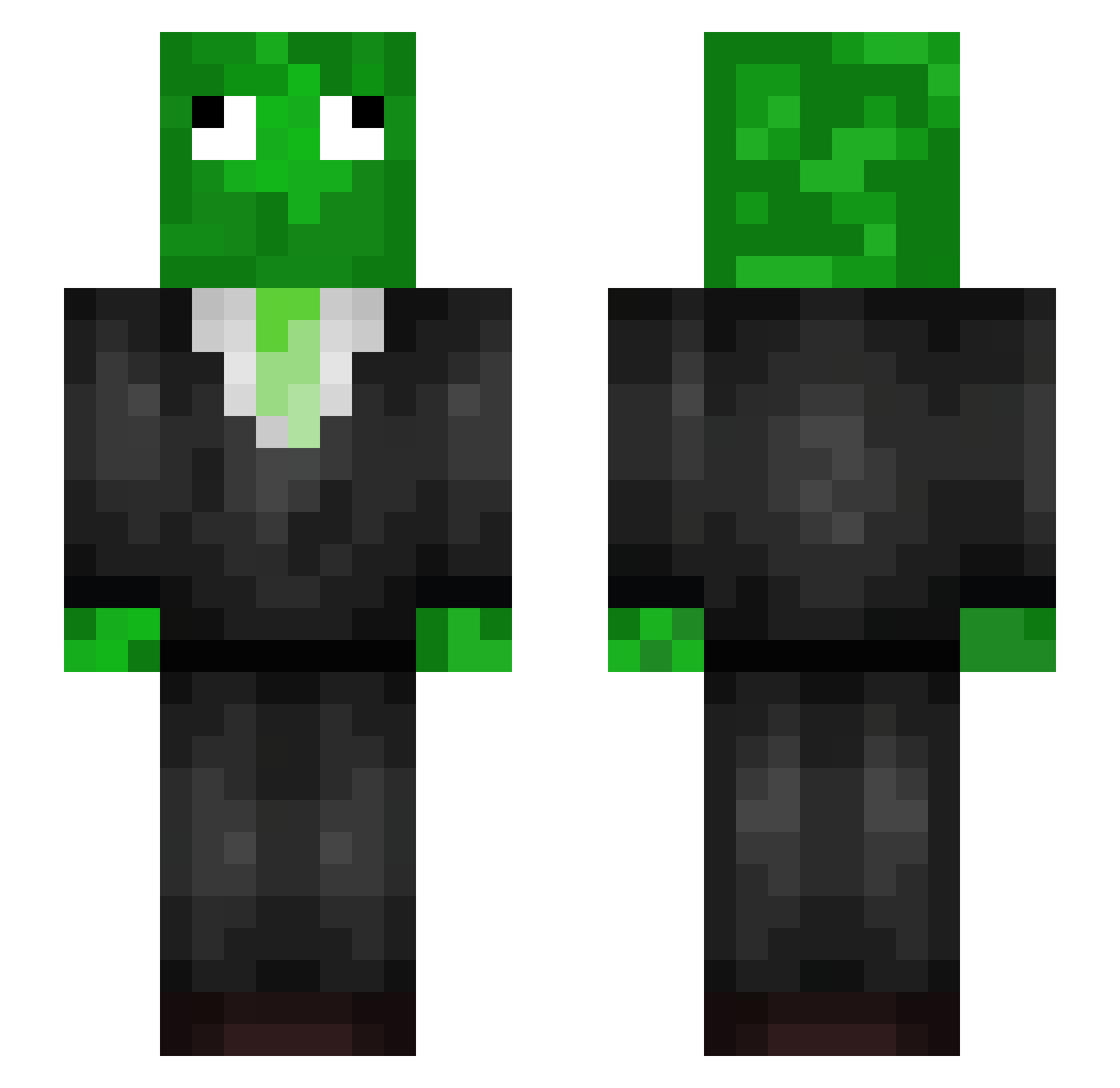 vetm Minecraft skin, front and back view