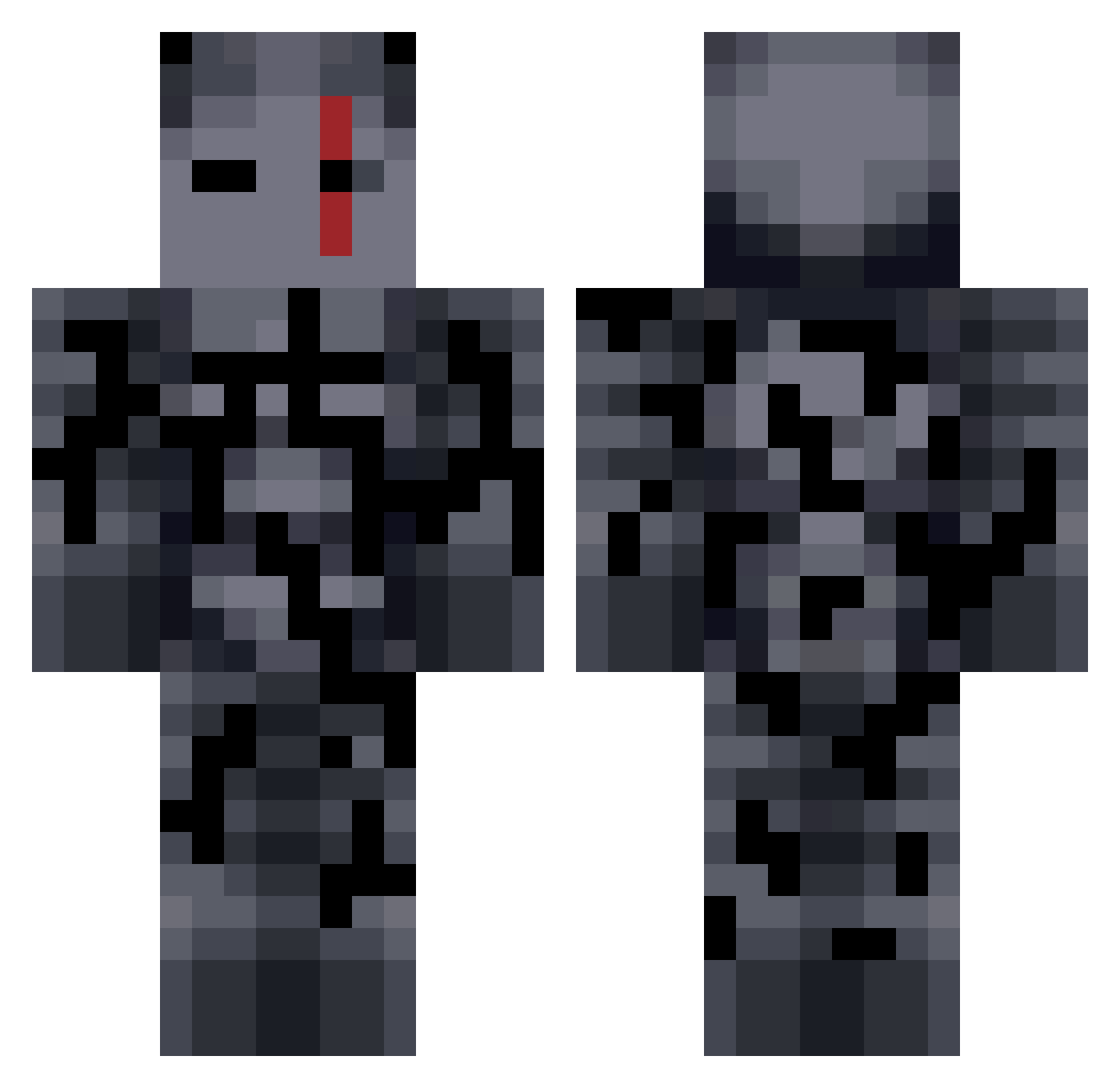 CipherPolTwo Minecraft skin, front and back view