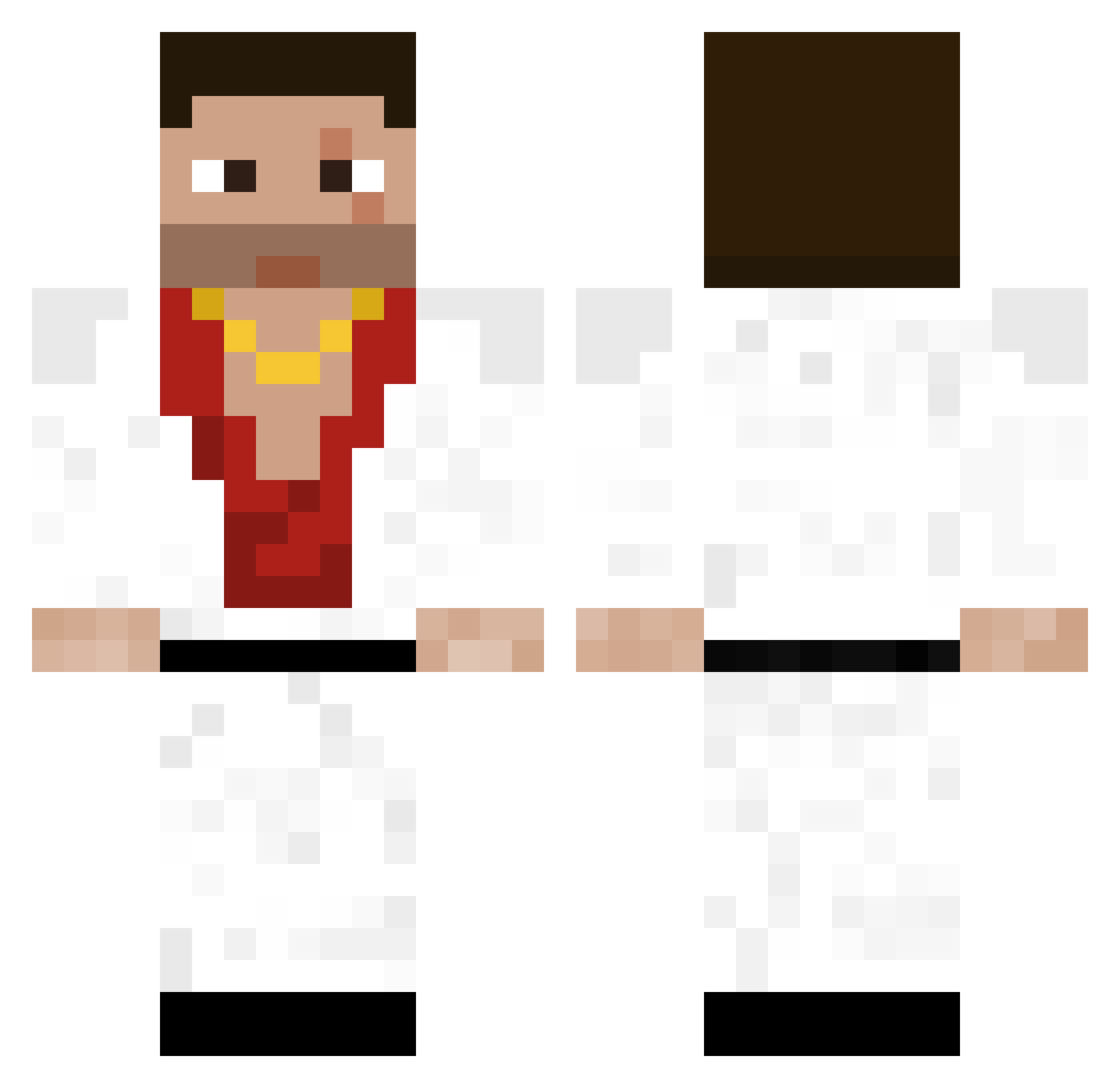 Kraz_10 Minecraft skin, front and back view