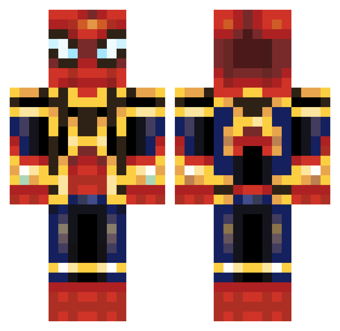 mieyaonggukguk Minecraft skin, front and back view