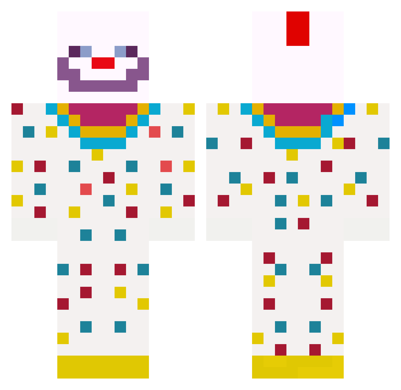 ZeroGuidance Minecraft skin, front and back view