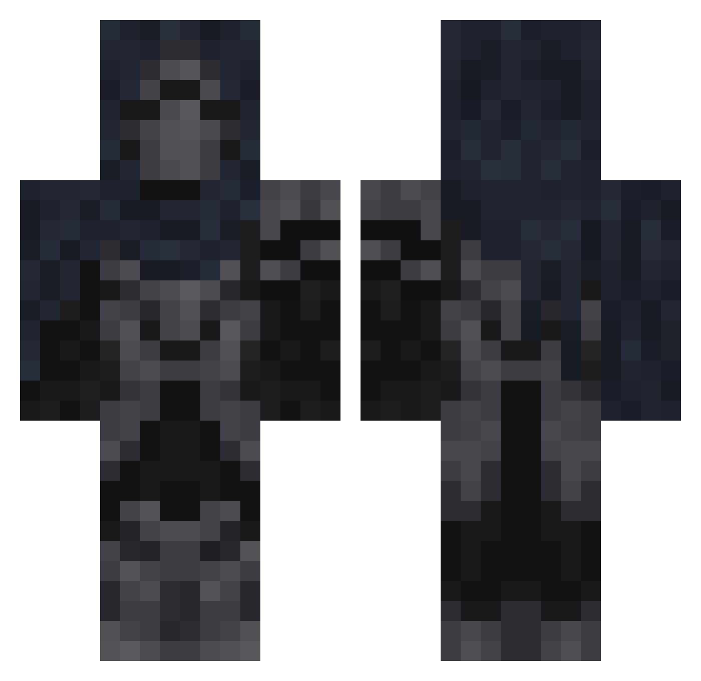 Fine_____ Minecraft skin, front and back view