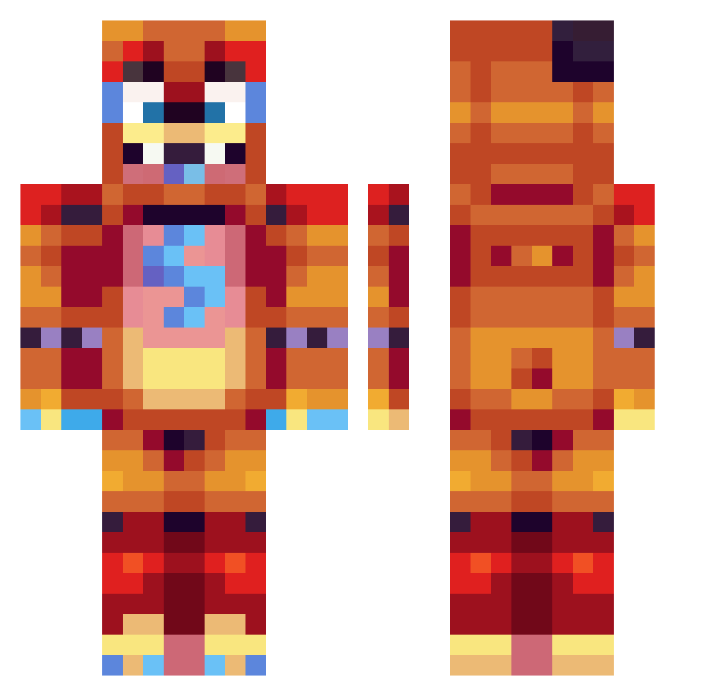 Tomi_GamesYT Minecraft skin, front and back view