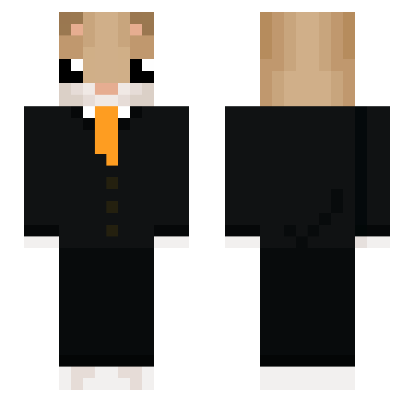 Theboys21 Minecraft skin, front and back view
