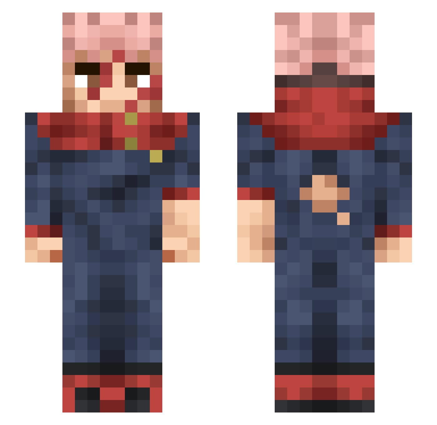 TeoChan04 Minecraft skin, front and back view