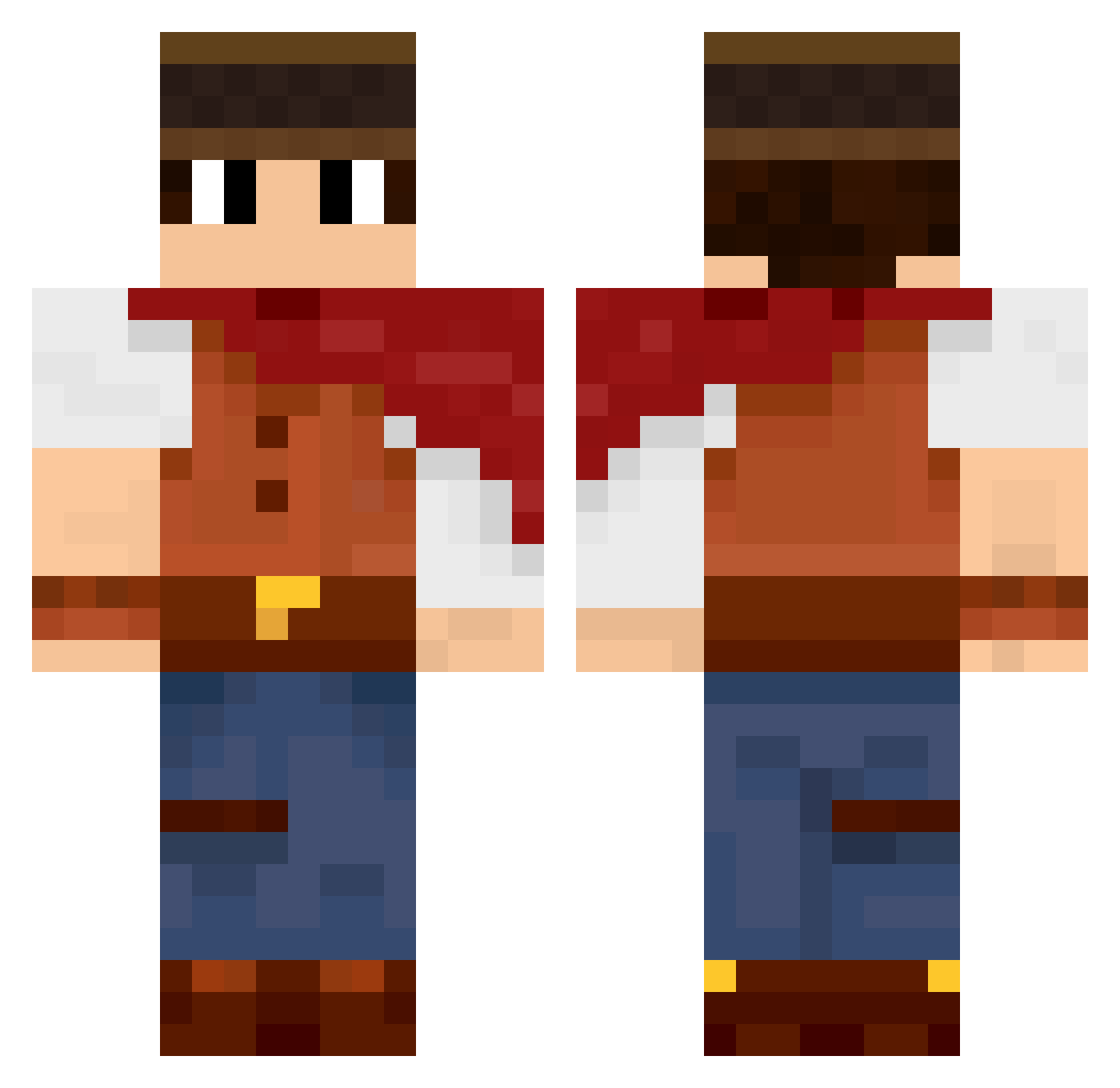 joaoinacio Minecraft skin, front and back view