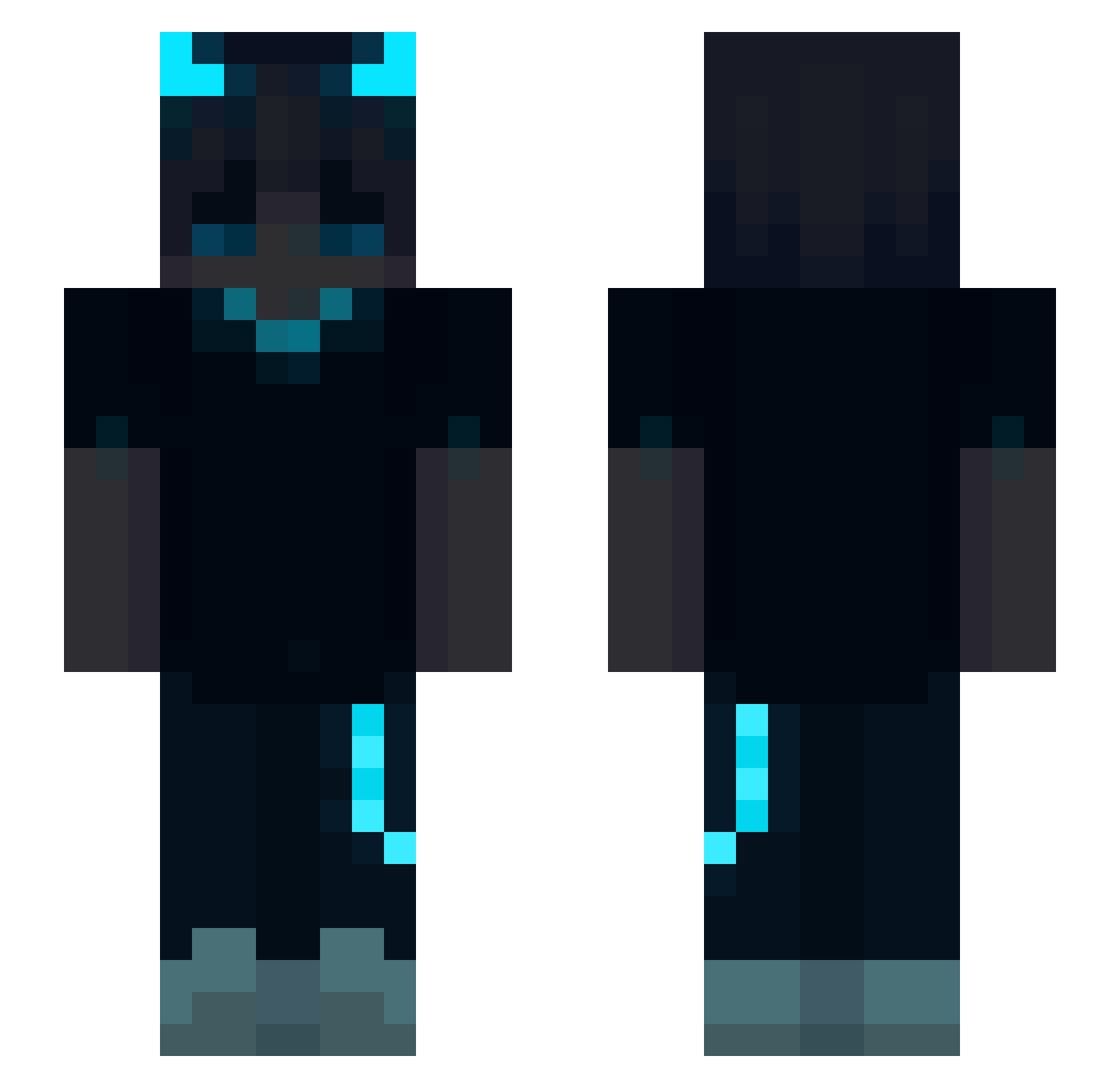 Bets Minecraft skin, front and back view