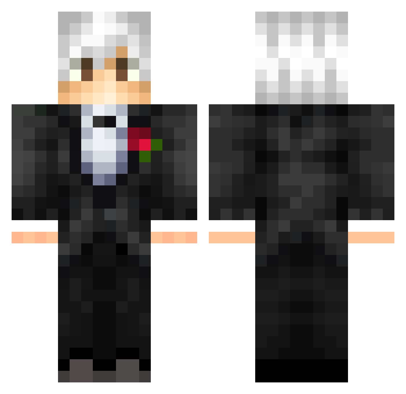 MeFunogami Minecraft skin, front and back view