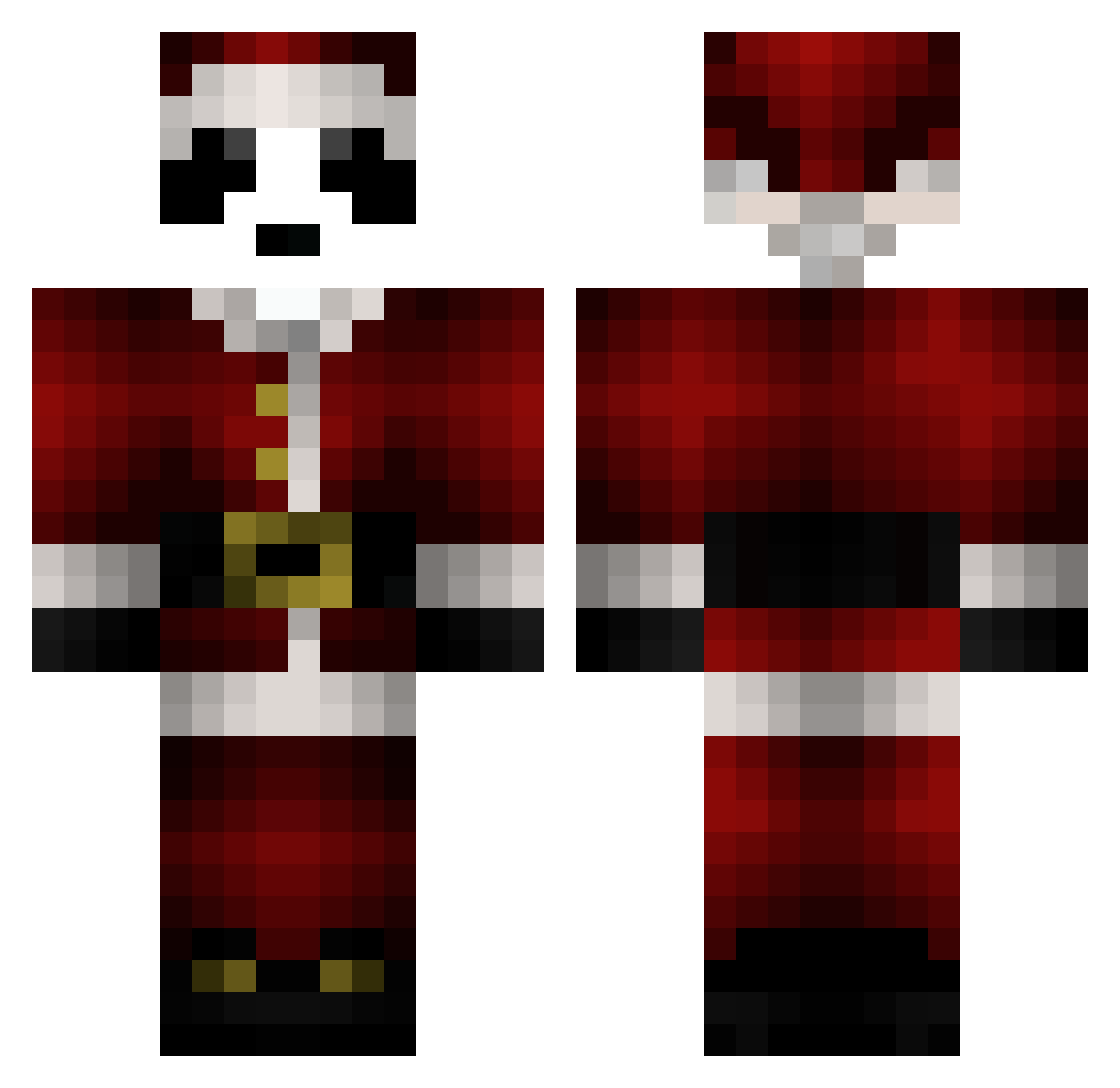 orrh Minecraft skin, front and back view