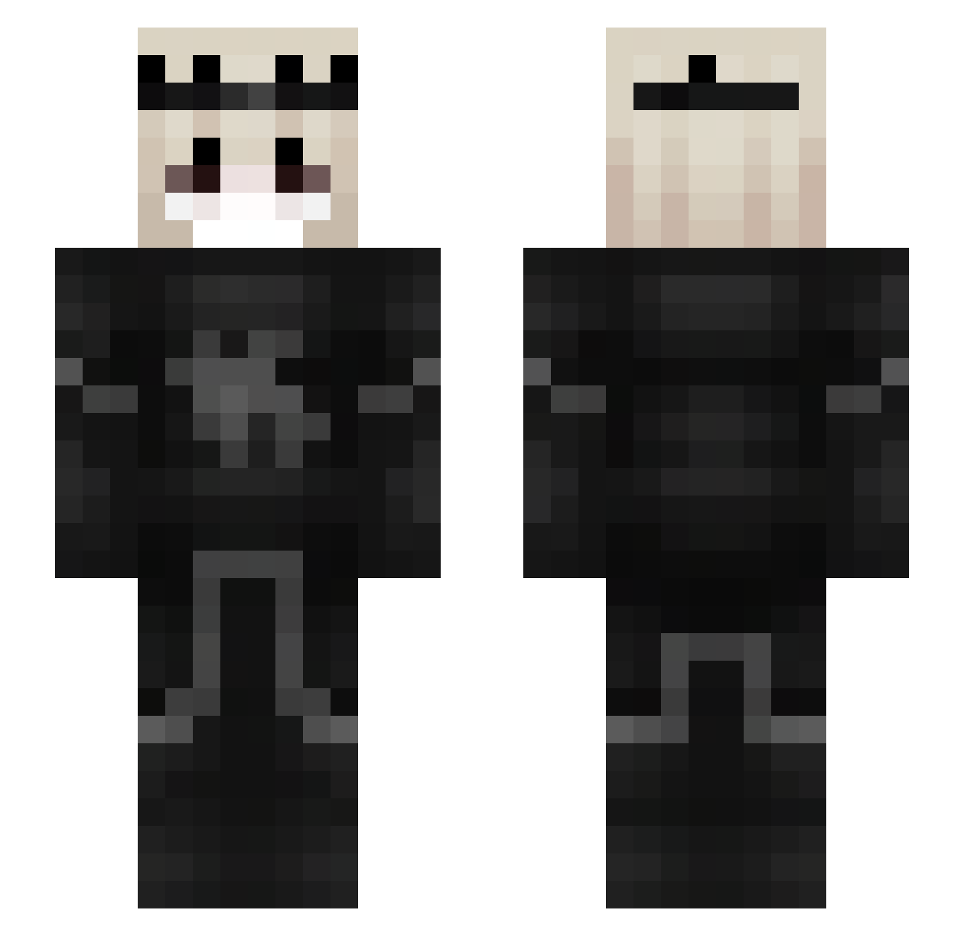 Espeautomatic9 Minecraft skin, front and back view