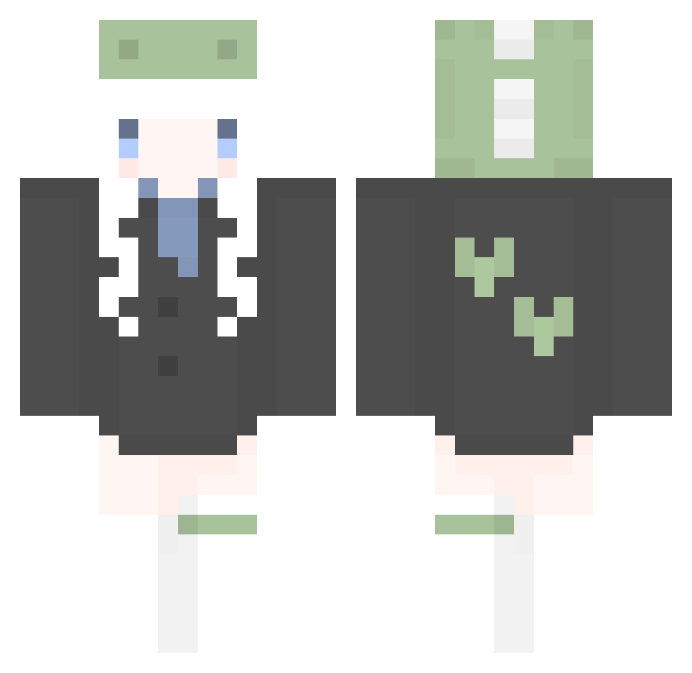 MylesFung Minecraft skin, front and back view