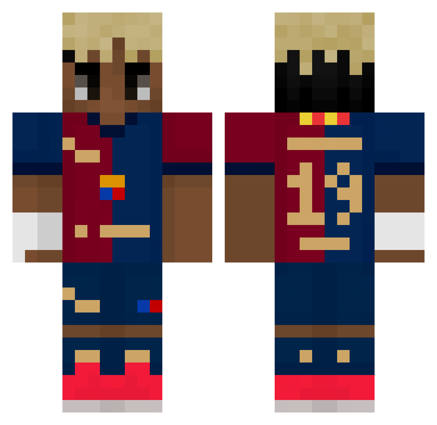 ovucsr Minecraft skin, front and back view
