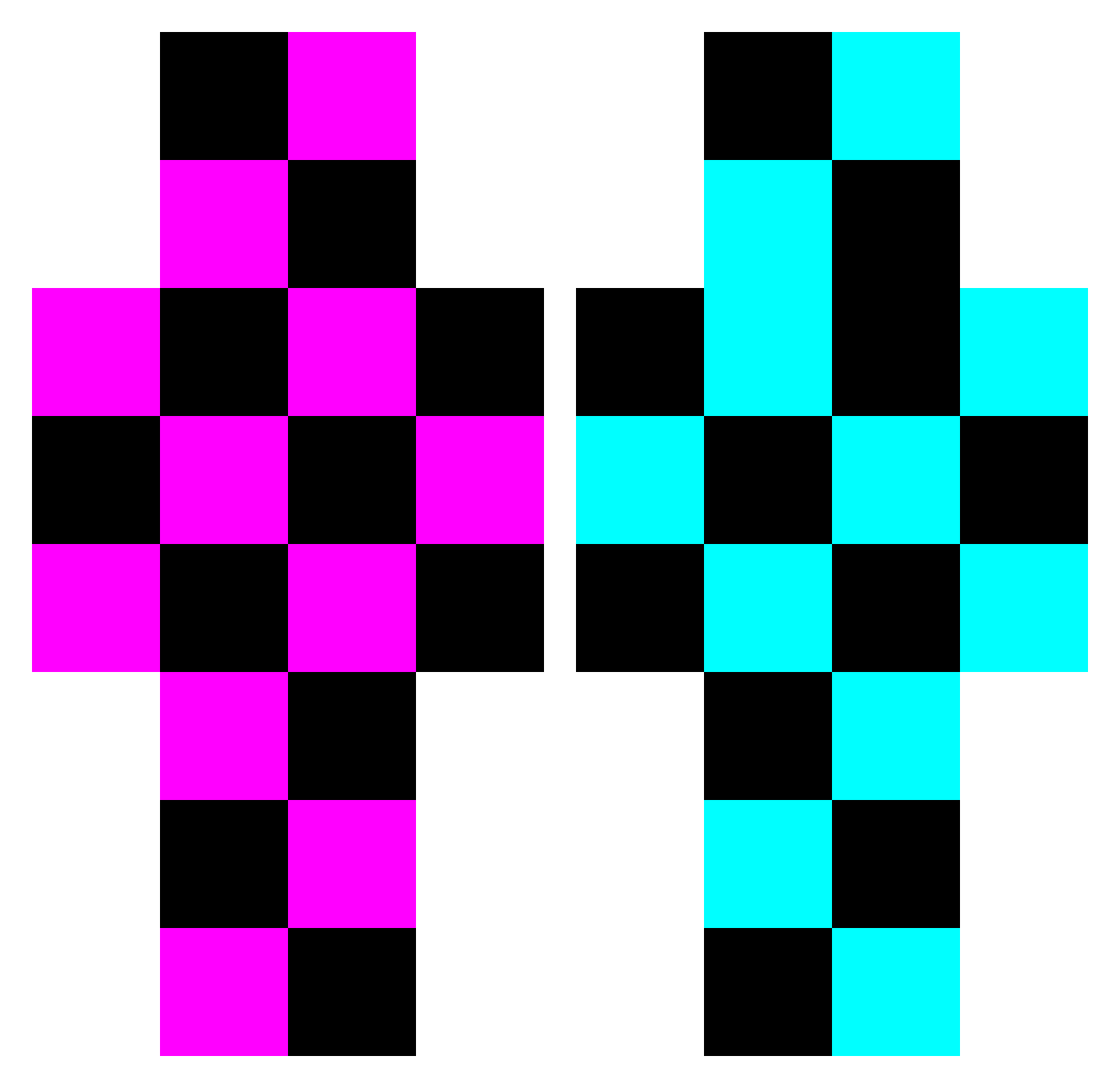 drezl Minecraft skin, front and back view