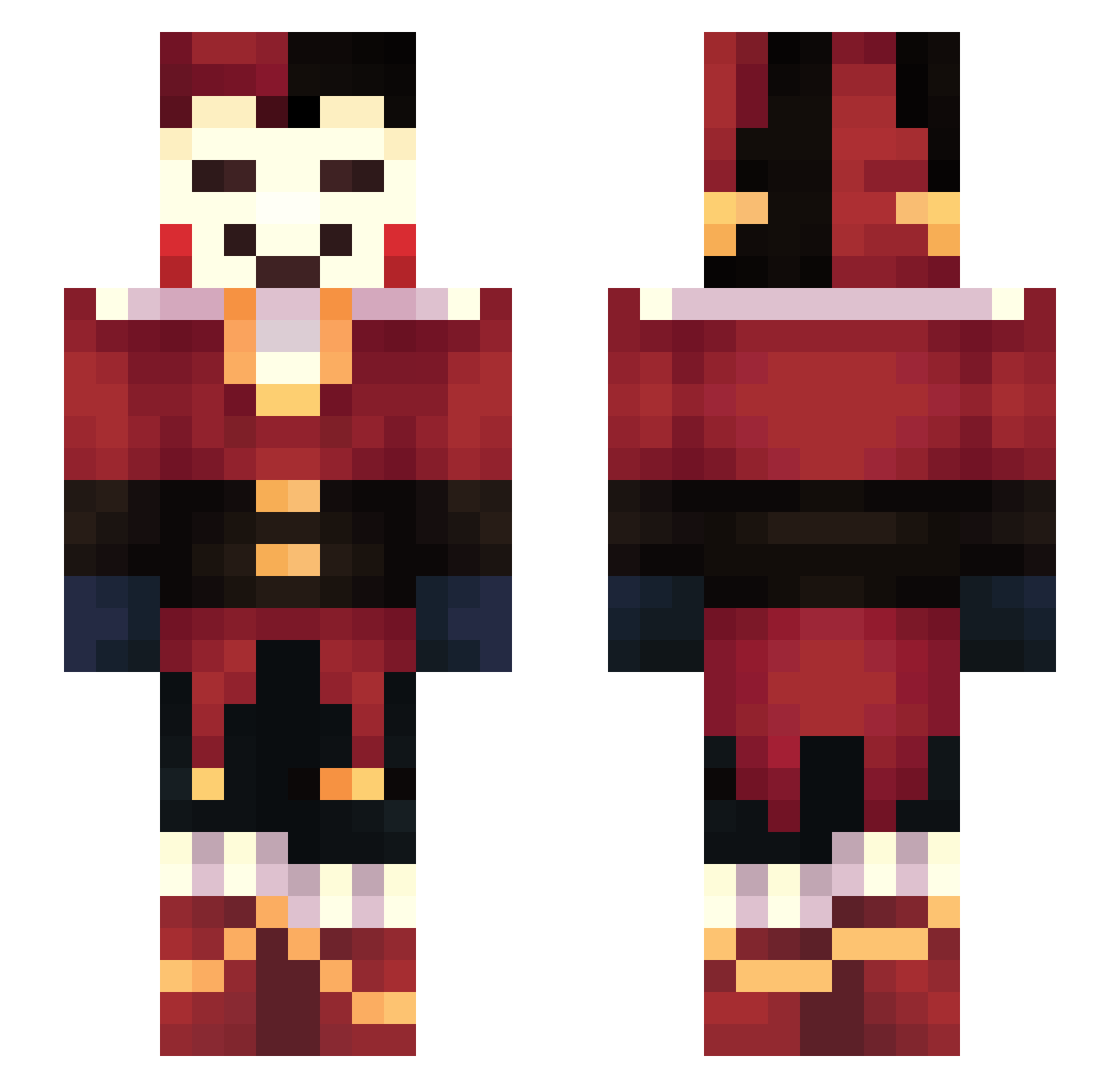 __xSleepyx__ Minecraft skin, front and back view