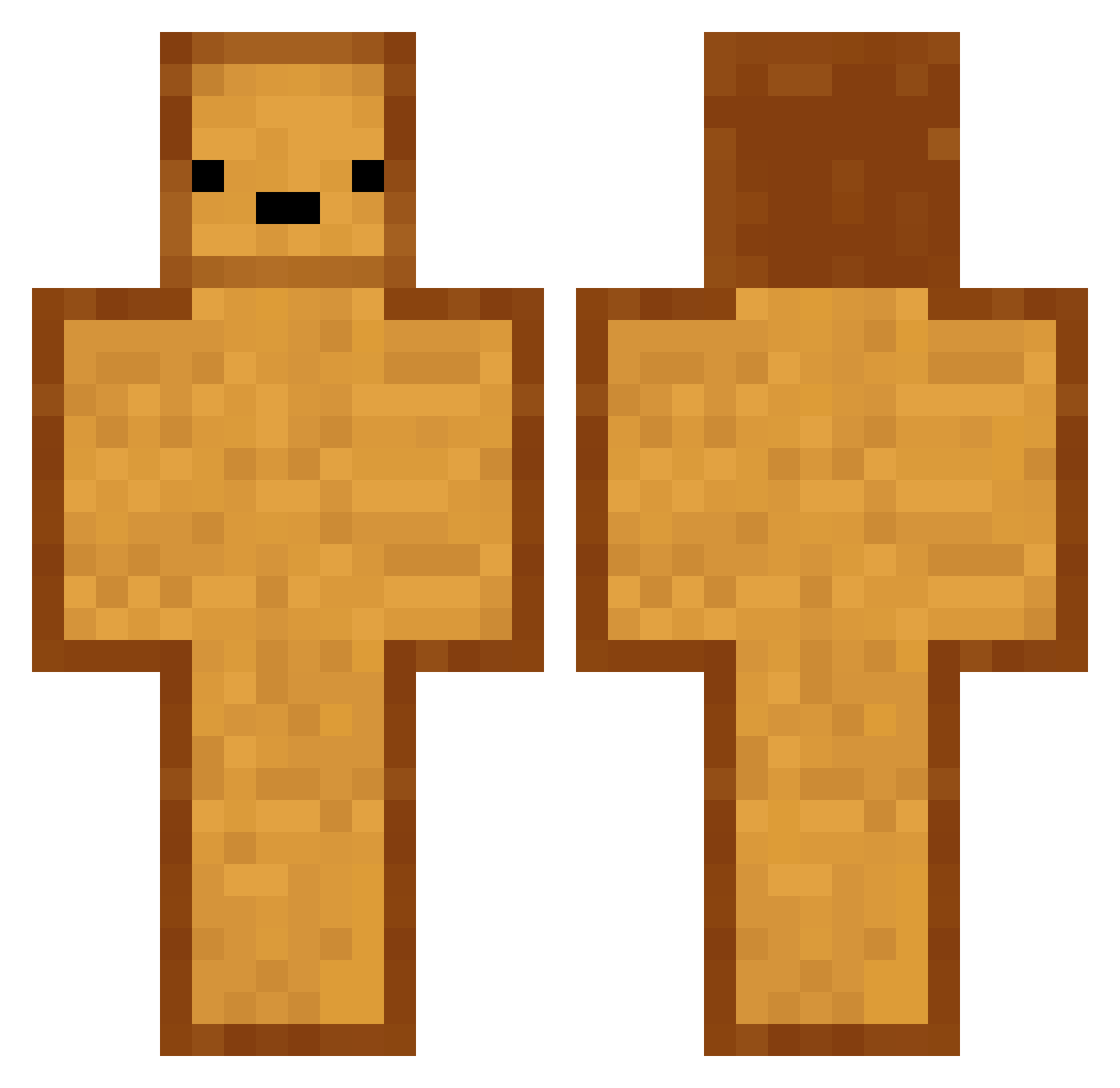 MaciekSki Minecraft skin, front and back view