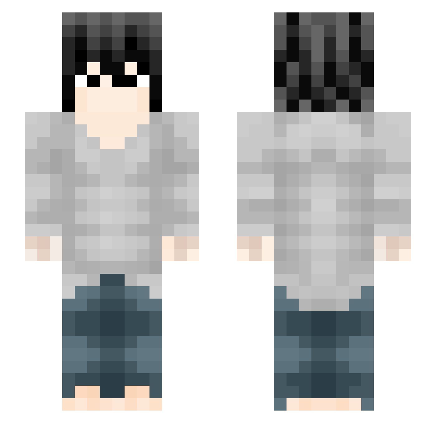 Coxuletz_ Minecraft skin, front and back view