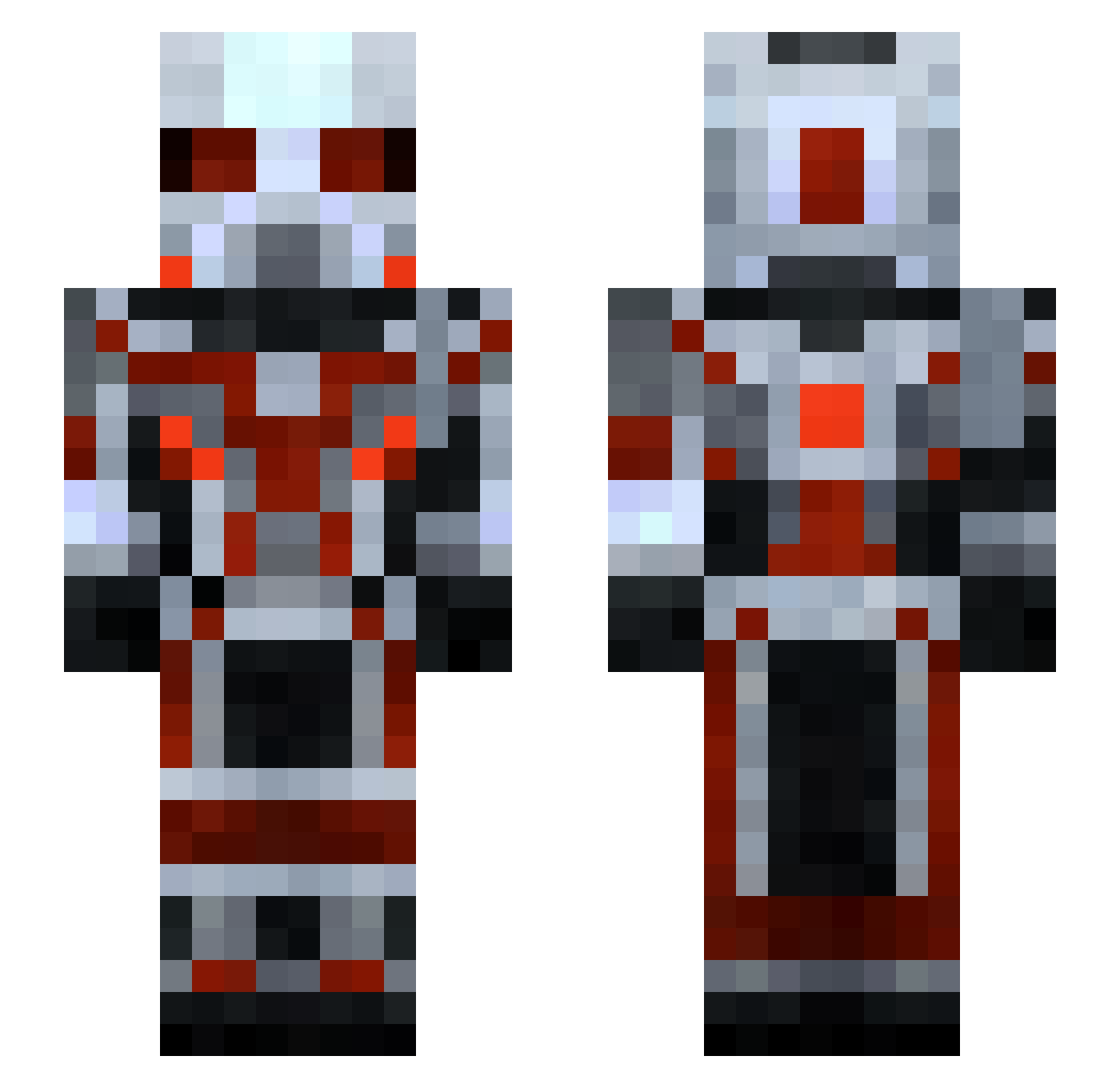 Yamii1983 Minecraft skin, front and back view