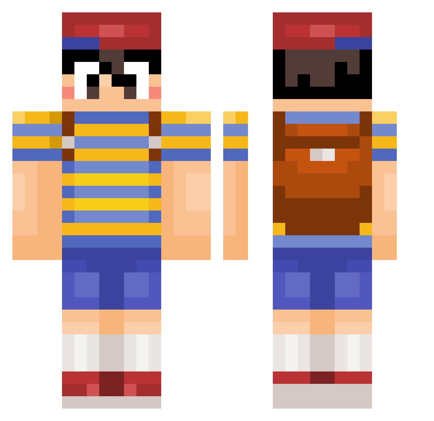 Vague_Idea Minecraft skin, front and back view