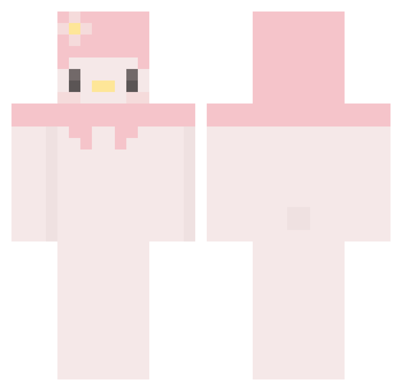 duhman134 Minecraft skin, front and back view