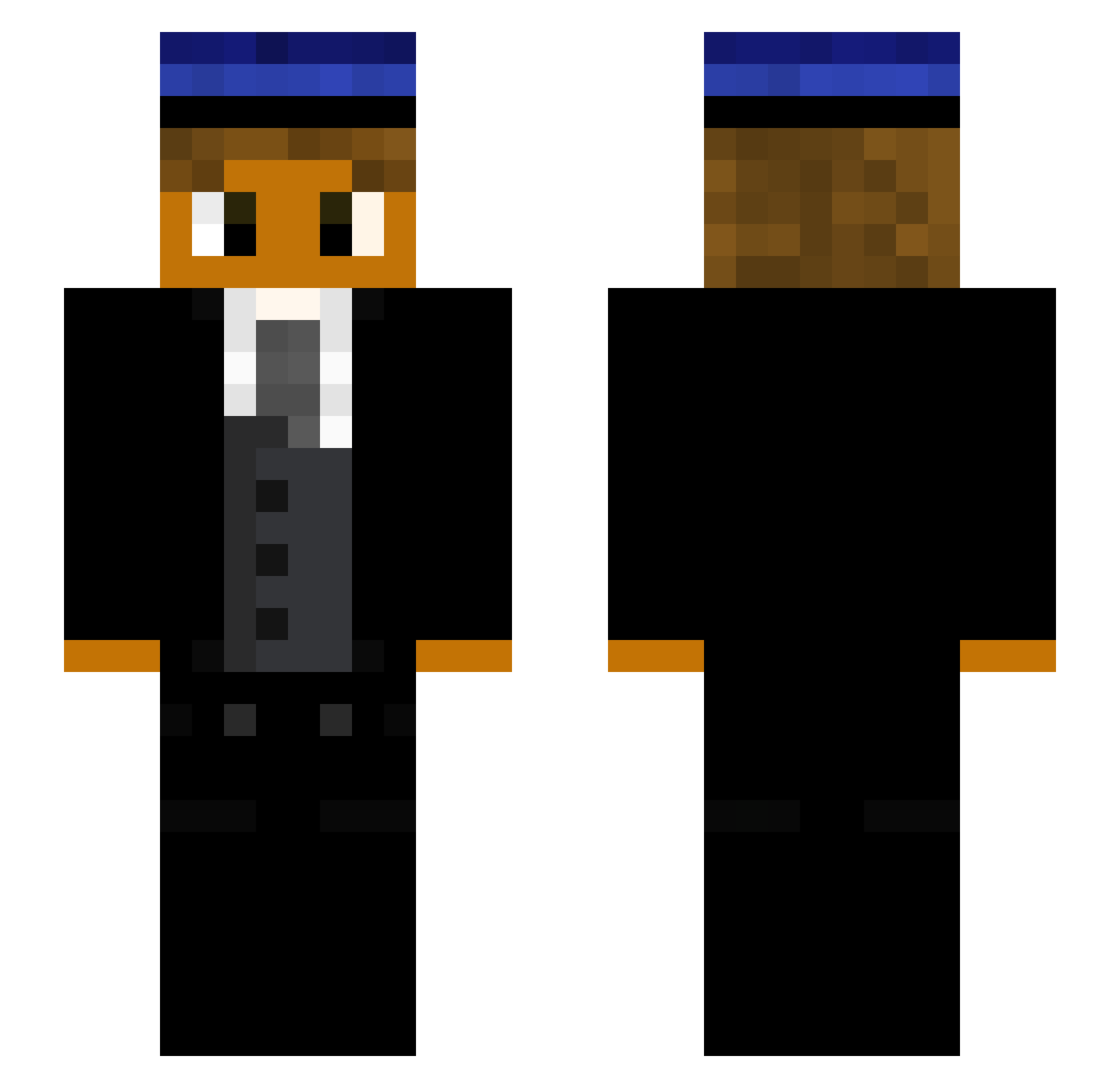 Peterzinn_ Minecraft skin, front and back view
