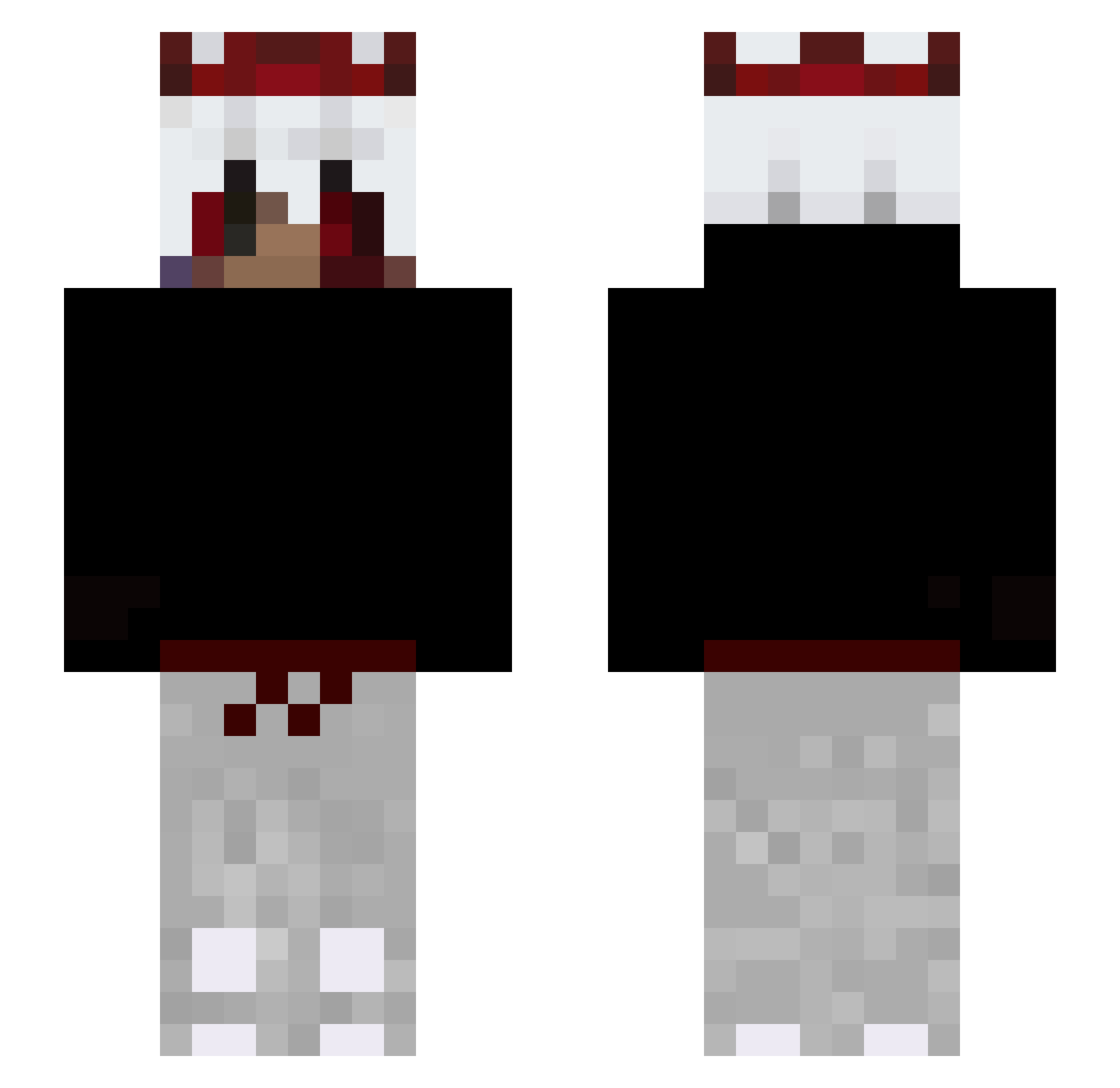 DARwin433 Minecraft skin, front and back view
