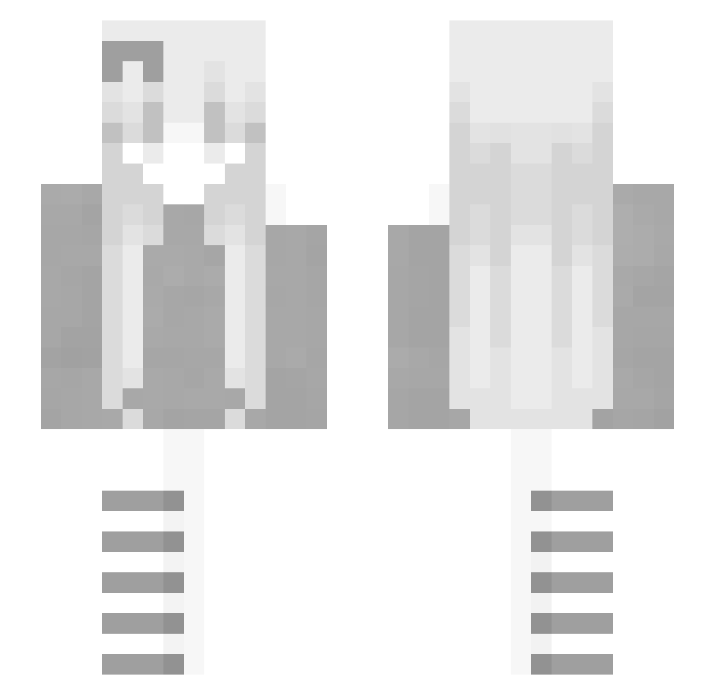 Spitaa Minecraft skin, front and back view