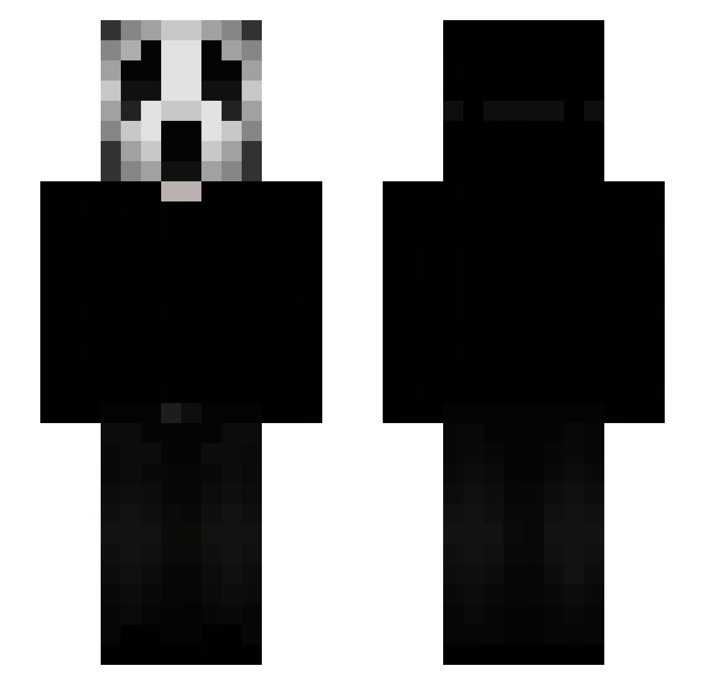 Kyriouh Minecraft skin, front and back view