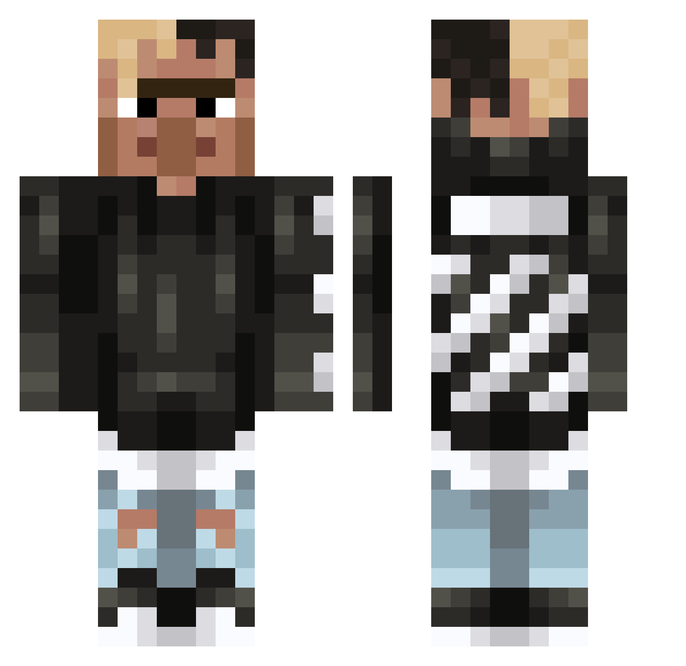 HadassaYardeni Minecraft skin, front and back view