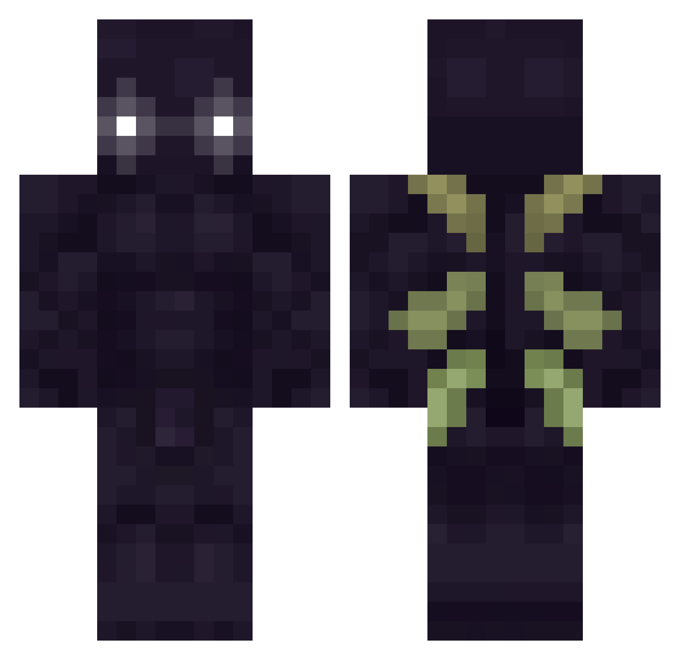 MacAttack927 Minecraft skin, front and back view
