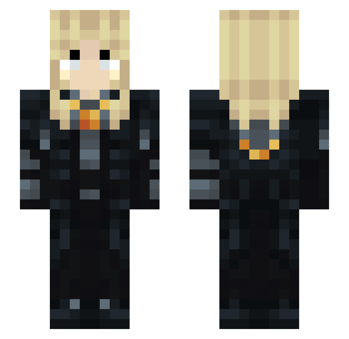astrin_real Minecraft skin, front and back view
