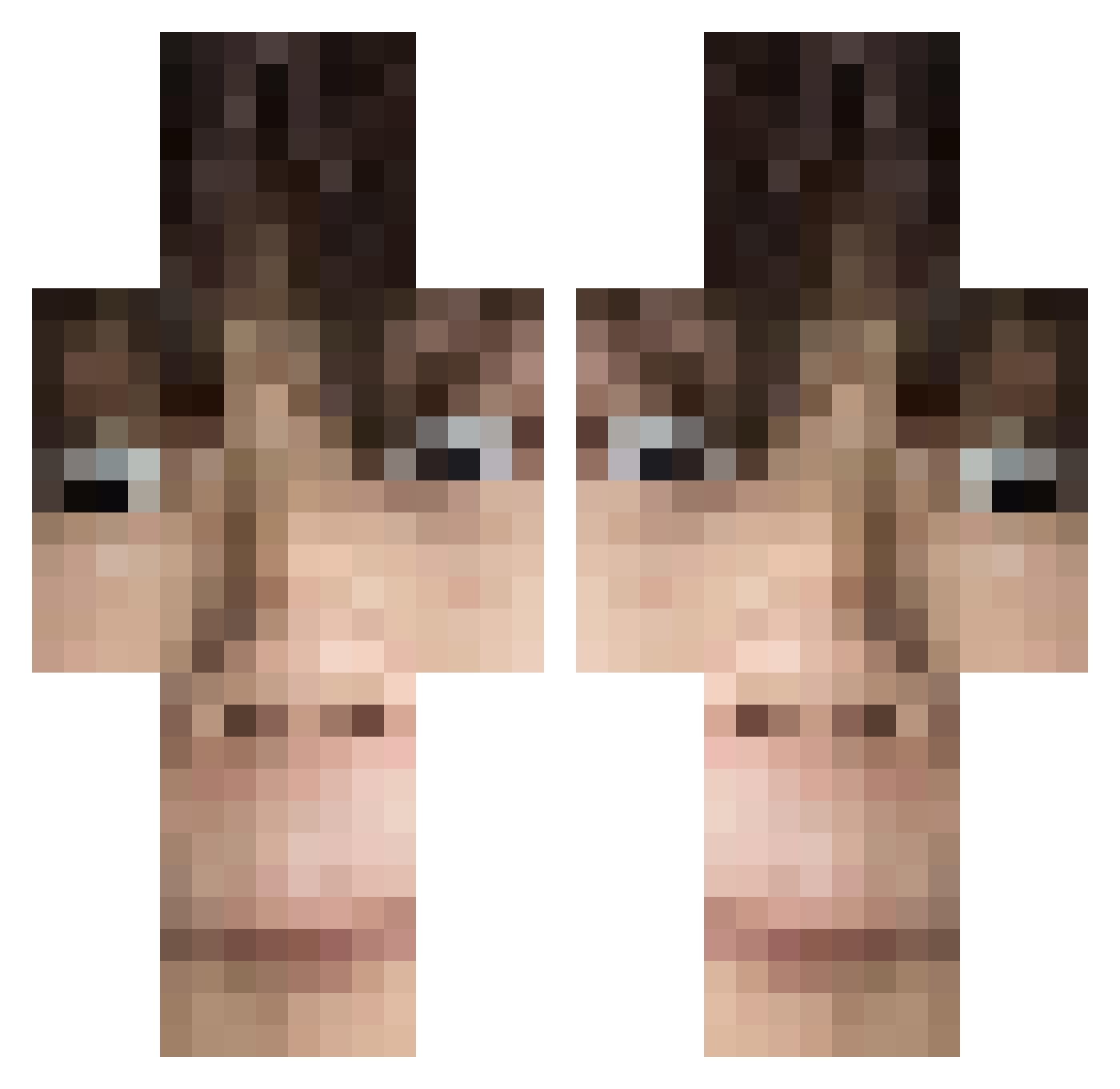 kobari1118 Minecraft skin, front and back view